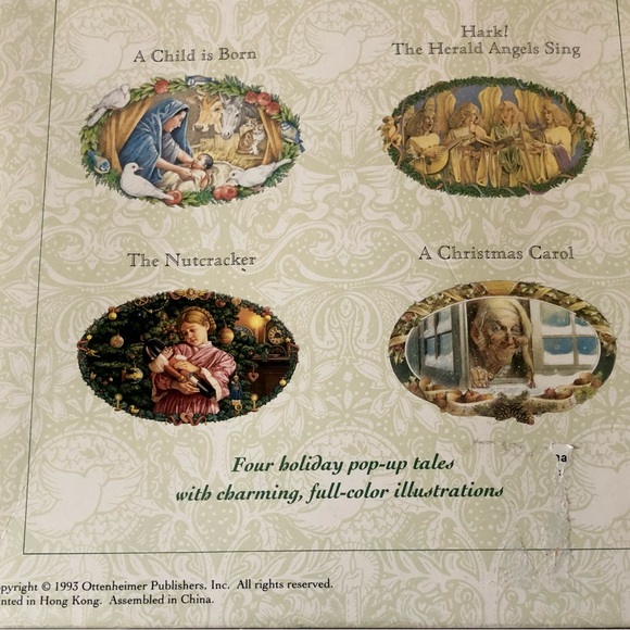Christmas Pop-Ups Boxed Set of 4 Books 1993 Ottenheimer Full-Color.  In  box. - Picture 3 of 12